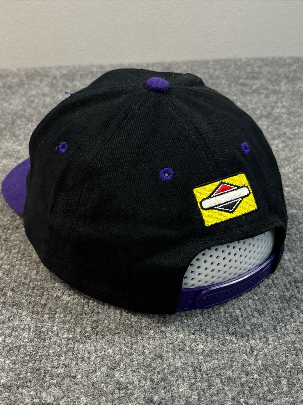 Briggs & Stratton Motorsports Hat Vintage Snapback Cap Black Purple Racing 90s - Picture 6 of 13